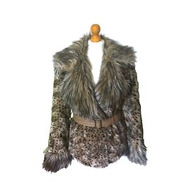 Balmain Coats, Outerwear Leopard print