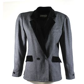 Giacca Guy Laroche in lana nera e grigia Nero Grigio