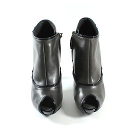 Bottines Louis Vuitton Intense Gris Cuir Gris