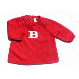 Burberry-Pull bébé-Rouge