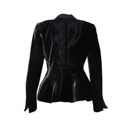 Christian Dior-Veste velours-Noir