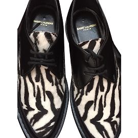 Saint Laurent bailarinas Negro