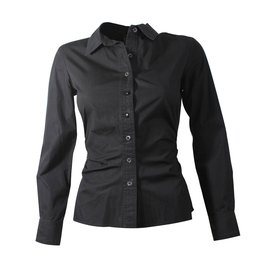 Louis Vuitton Camicia Nera in Cotone Nero