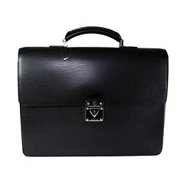Louis Vuitton Neo Robusto 1 Black Epi Leather Briefcase Black