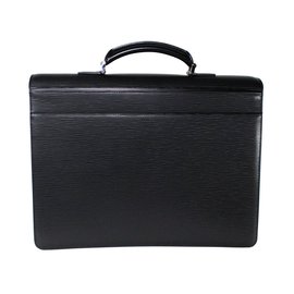 Louis Vuitton-Bags Briefcases-Black