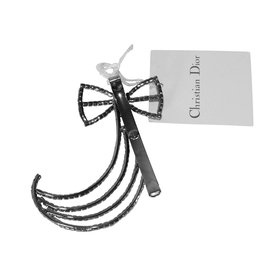 Christian Dior-Accesorios para el cabello-Negro,Plata
