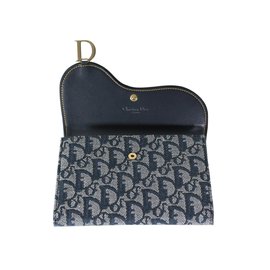 Christian Dior-Monederos, carteras, casos-Azul