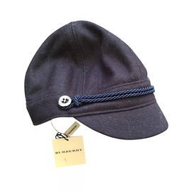 Burberry-Hats-Blue