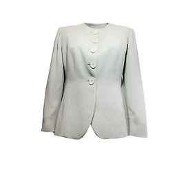 Emporio Armani Beige Viscose and Acetate Jacket Beige