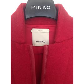 Pinko-Coats, Outerwear-Dark red