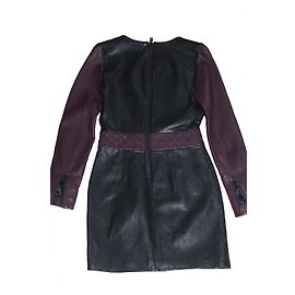 American Retro Robe cuir Noir