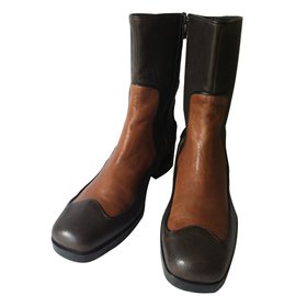 Miu Miu-Ankle Boots-Brown