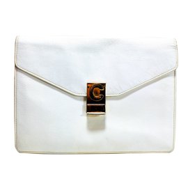 Céline-Clutch-Taschen-Weiß