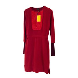 Fendi-Robe 100% cachemire-Bordeaux