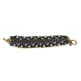 Ettika Pulseiras Azul Cinza