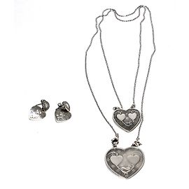 Gas Schmucksets Silber