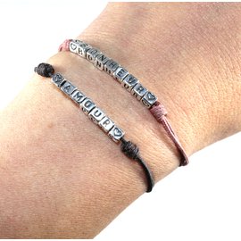 Gas Pulseiras Marrom Rosa