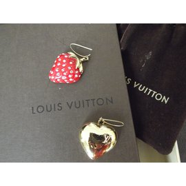 Louis Vuitton-Earrings-Red