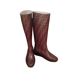 Fendi-Boots-Brown