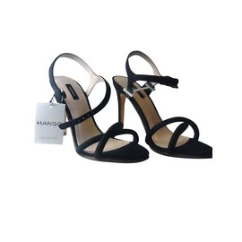 Mango Sandals Black