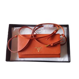 Prada-Purses, wallets, cases-Orange