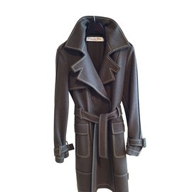 Christian Dior-Coats, Outerwear-Khaki