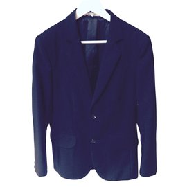Carven Black Wool Jacket 46 Black