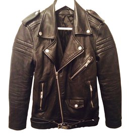BLK DNM Biker jackets Black