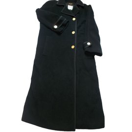 Céline-Coats, Outerwear-Black