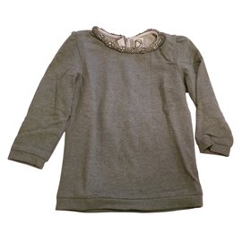 Top de algodón gris Dress Gallery Gris