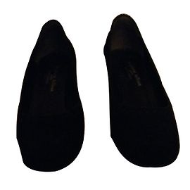 Mocassini con zeppa Stéphane Kelian neri in pelle di cervo 38 Nero