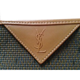 Yves Saint Laurent-Clutch bags-Brown