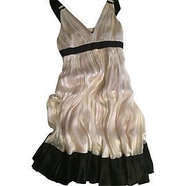 Zara Vestidos Blanco roto