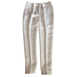 Zara-Pantalones, polainas-Blanco