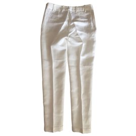 Zara-Pantaloni, ghette-Bianco