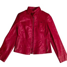 Autre Marque Giovanni Lederjacke Rot Rot