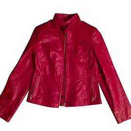 Autre Marque Jaqueta de couro Giovanni Vermelha Vermelho