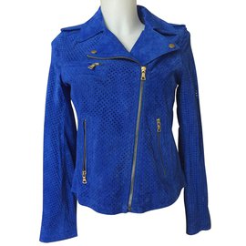 Autre Marque-Biker jackets-Blue