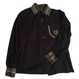 Autre Marque Camicia Le Bourget Nera in Cotone Nero