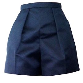 Carven Shorts Blue Satin Polyester Blue