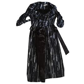 Autre Marque Vestido Katya Wildman de algodón mangas tres cuartos Multicolor