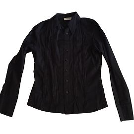 Autre Marque Camicia Entracte in cotone elasticizzato nera Taglia 36 Nero