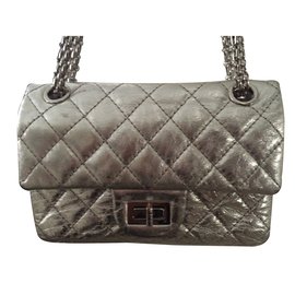 Chanel-Handbags-Silvery