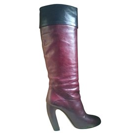 Miu Miu Botas Burdeos