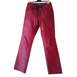 Gap Jeans en cuir "bootcut" Rouge