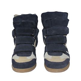Isabel Marant Sneakers Bleu Écru
