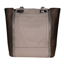 Salvatore Ferragamo-Handbags-Taupe