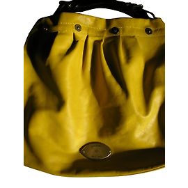 Bolsa Mulberry de couro amarelo Amarelo