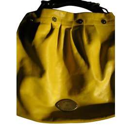 Mulberry Handbag Yellow Leather Yellow