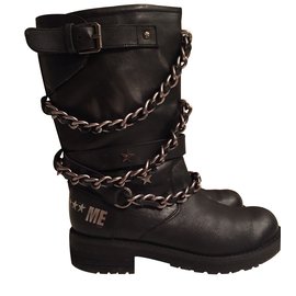 Autre Marque-Boots-Black
